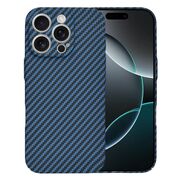 Husa pentru  iPhone 16 Pro CarbonFiber UltraSlim, Lightweight, albastru