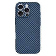 Husa pentru  iPhone 16 Pro CarbonFiber UltraSlim, Lightweight, albastru