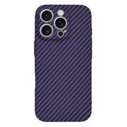 Husa pentru  iPhone 16 Pro CarbonFiber UltraSlim, Lightweight, mov