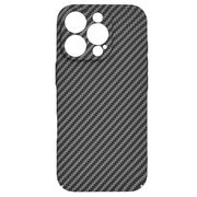 Husa pentru  iPhone 16 Pro CarbonFiber UltraSlim, Lightweight, negru