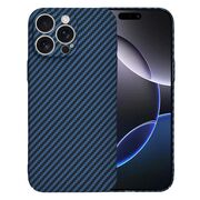 Husa pentru  iPhone 16 Pro Max CarbonFiber UltraSlim, Lightweight, albastru