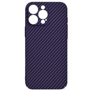 Husa pentru  iPhone 16 Pro Max CarbonFiber UltraSlim, Lightweight, mov
