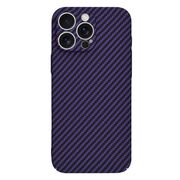 Husa pentru  iPhone 16 Pro Max CarbonFiber UltraSlim, Lightweight, mov