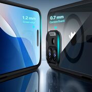 Pachet 360: Folie din sticla + Husa pentru  iPhone 16 - ESR Classic Hybrid HaloLock cu Magsafe - negru