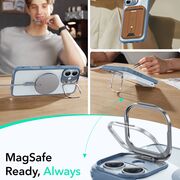 Husa pentru  iPhone 16 - ESR Classic Hybrid HaloLock cu Magsafe si Kickstand - albastru