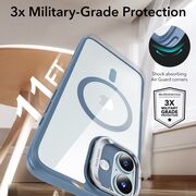 Husa pentru  iPhone 16 - ESR Classic Hybrid HaloLock cu Magsafe si Kickstand - albastru
