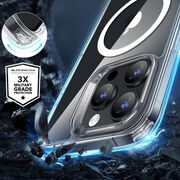 Pachet 360: Folie din sticla + Husa pentru  iPhone 16 Pro Max - ESR Classic Hybrid HaloLock cu Magsafe - clear