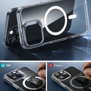 Pachet 360: Folie din sticla + Husa pentru  iPhone 16 Pro Max - ESR Classic Hybrid HaloLock cu Magsafe - clear