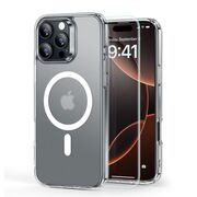 Pachet 360: Folie din sticla + Husa pentru  iPhone 16 Pro Max - ESR Classic Hybrid HaloLock cu Magsafe - transparent