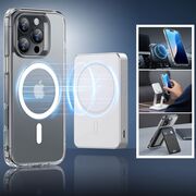 Pachet 360: Folie din sticla + Husa pentru  iPhone 16 Pro Max - ESR Classic Hybrid HaloLock cu Magsafe - transparent