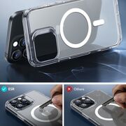 Pachet 360: Folie din sticla + Husa pentru  iPhone 16 Pro Max - ESR Classic Hybrid HaloLock cu Magsafe - transparent