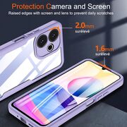 Pachet 360: Husa cu folie integrata pentru  Samsung Galaxy A16 Cover360 fata / spate - albastru