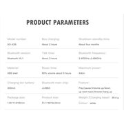 Căști Bluetooth wireless TWS stereo albe XO X26, cu husă de silicon neagră si cutie de incarcare