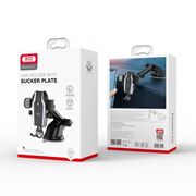 Suport Auto XO C77 Gravity cu Prindere pe Bord sau Parbriz, Rotire 360°, Negru