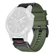 Curea pentru Garmin Fenix 3/3 HR/5X/5X Plus/6X/6X Pro/7X/7X Pro Solar 26 mm Quickfit din material textil - verde