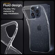 Husa pentru  Motorola Edge 50 Fusion cu sclipici Liquid Crystal Glitter, transparent