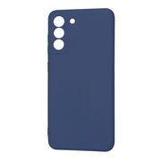 Husa pentru  Samsung Galaxy S21 FE Liquid Silicone cu MagSafe, subțire, captusita cu microfibra, anti amprentă, protectie cameră foto, albastru