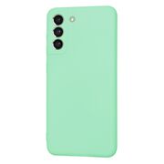 Husa pentru  Samsung Galaxy S21 FE Liquid Silicone cu MagSafe, subțire, captusita cu microfibra, anti amprentă, protectie cameră foto, verde deschis