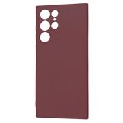 Husa pentru  Samsung Galaxy S22 Ultra 5G Liquid Silicone cu MagSafe, subțire, captusita cu microfibra, anti amprentă, protectie cameră foto, bordeaux