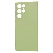 Husa pentru  Samsung Galaxy S22 Ultra 5G Liquid Silicone cu MagSafe, subțire, captusita cu microfibra, anti amprentă, protectie cameră foto, verde