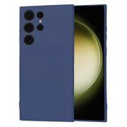 Husa pentru  Samsung Galaxy S23 Ultra 5G Liquid Silicone cu MagSafe, subțire, captusita cu microfibra, anti amprentă, protectie cameră foto, albastru