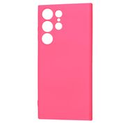 Husa pentru  Samsung Galaxy S23 Ultra 5G Liquid Silicone cu MagSafe, subțire, captusita cu microfibra, anti amprentă, protectie cameră foto, fucsia