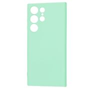 Husa pentru  Samsung Galaxy S23 Ultra 5G Liquid Silicone cu MagSafe, subțire, captusita cu microfibra, anti amprentă, protectie cameră foto, verde deschis