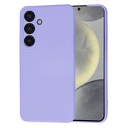 Husa pentru  Samsung Galaxy S24 Liquid Silicone cu MagSafe, subțire, captusita cu microfibra, anti amprentă, protectie cameră foto, lavanda
