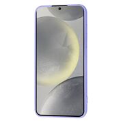 Husa pentru  Samsung Galaxy S24 Liquid Silicone cu MagSafe, subțire, captusita cu microfibra, anti amprentă, protectie cameră foto, lavanda