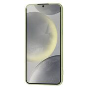 Husa pentru  Samsung Galaxy S24 Liquid Silicone cu MagSafe, subțire, captusita cu microfibra, anti amprentă, protectie cameră foto, verde