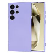 Husa pentru  Samsung Galaxy S24 Ultra Liquid Silicone cu MagSafe, subțire, captusita cu microfibra, anti amprentă, protectie cameră foto, lavanda