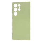 Husa pentru  Samsung Galaxy S24 Ultra Liquid Silicone cu MagSafe, subțire, captusita cu microfibra, anti amprentă, protectie cameră foto, verde