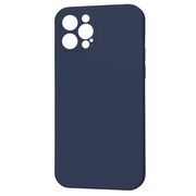Husa pentru  iPhone 12 Pro Liquid Silicone cu MagSafe, subțire, captusita cu microfibra, anti amprentă, protectie cameră foto, albastru