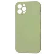 Husa pentru  iPhone 12 Pro Liquid Silicone cu MagSafe, subțire, captusita cu microfibra, anti amprentă, protectie cameră foto, verde