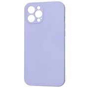 Husa pentru  iPhone 12 Pro Max Liquid Silicone cu MagSafe, subțire, captusita cu microfibra, anti amprentă, protectie cameră foto, lavanda