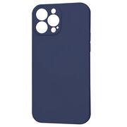 Husa pentru  iPhone 13 Pro Max Liquid Silicone cu MagSafe, subțire, captusita cu microfibra, anti amprentă, protectie cameră foto, albastru