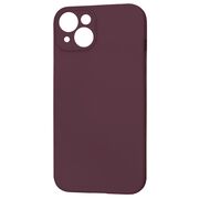 Husa pentru  iPhone 14 Liquid Silicone cu MagSafe, subțire, captusita cu microfibra, anti amprentă, protectie cameră foto, bordeaux