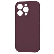 Husa pentru  iPhone 14 Pro  Liquid Silicone cu MagSafe, subțire, captusita cu microfibra, anti amprentă, protectie cameră foto, bordeaux