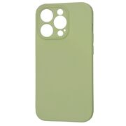 Husa pentru  iPhone 14 Pro  Liquid Silicone cu MagSafe, subțire, captusita cu microfibra, anti amprentă, protectie cameră foto, verde