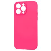 Husa pentru  iPhone 14 Pro Max Liquid Silicone cu MagSafe, subțire, captusita cu microfibra, anti amprentă, protectie cameră foto, fucsia