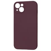 Husa pentru  iPhone 15 Liquid Silicone cu MagSafe, subțire, captusita cu microfibra, anti amprentă, protectie cameră foto, bordeaux