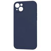 Husa pentru  iPhone 15 Plus Liquid Silicone cu MagSafe, subțire, captusita cu microfibra, anti amprentă, protectie cameră foto, albastru