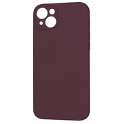Husa pentru  iPhone 15 Plus Liquid Silicone cu MagSafe, subțire, captusita cu microfibra, anti amprentă, protectie cameră foto, bordeaux