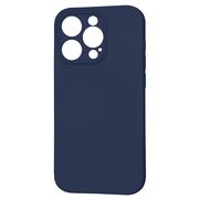 Husa pentru  iPhone 15 Pro Liquid Silicone cu MagSafe, subțire, captusita cu microfibra, anti amprentă, protectie cameră foto, albastru