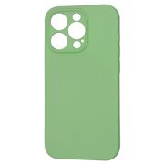 Husa pentru  iPhone 15 Pro Liquid Silicone cu MagSafe, subțire, captusita cu microfibra, anti amprentă, protectie cameră foto, verde deschis