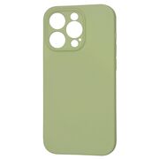 Husa pentru  iPhone 15 Pro Liquid Silicone cu MagSafe, subțire, captusita cu microfibra, anti amprentă, protectie cameră foto, verde