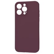 Husa pentru  iPhone 15 Pro Max Liquid Silicone cu MagSafe, subțire, captusita cu microfibra, anti amprentă, protectie cameră foto, bordeaux