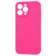 Husa pentru  iPhone 15 Pro Max Liquid Silicone cu MagSafe, subțire, captusita cu microfibra, anti amprentă, protectie cameră foto, fucsia