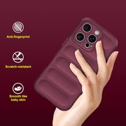 Husa pentru  iPhone 16 Pro Liquid Silicone, Microfibre Lining, Non-Slip Airbag Design, bordeaux