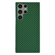 Husa pentru  Samsung Galaxy S24 Ultra CarbonFiber UltraSlim, Lightweight, verde